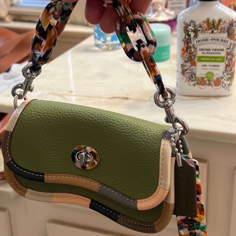 Colorful Leather Shoulder Bag